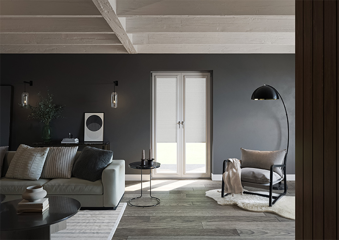 Hatched (Blackout), Ice Grey - Perfect Fit Blind - Image 10